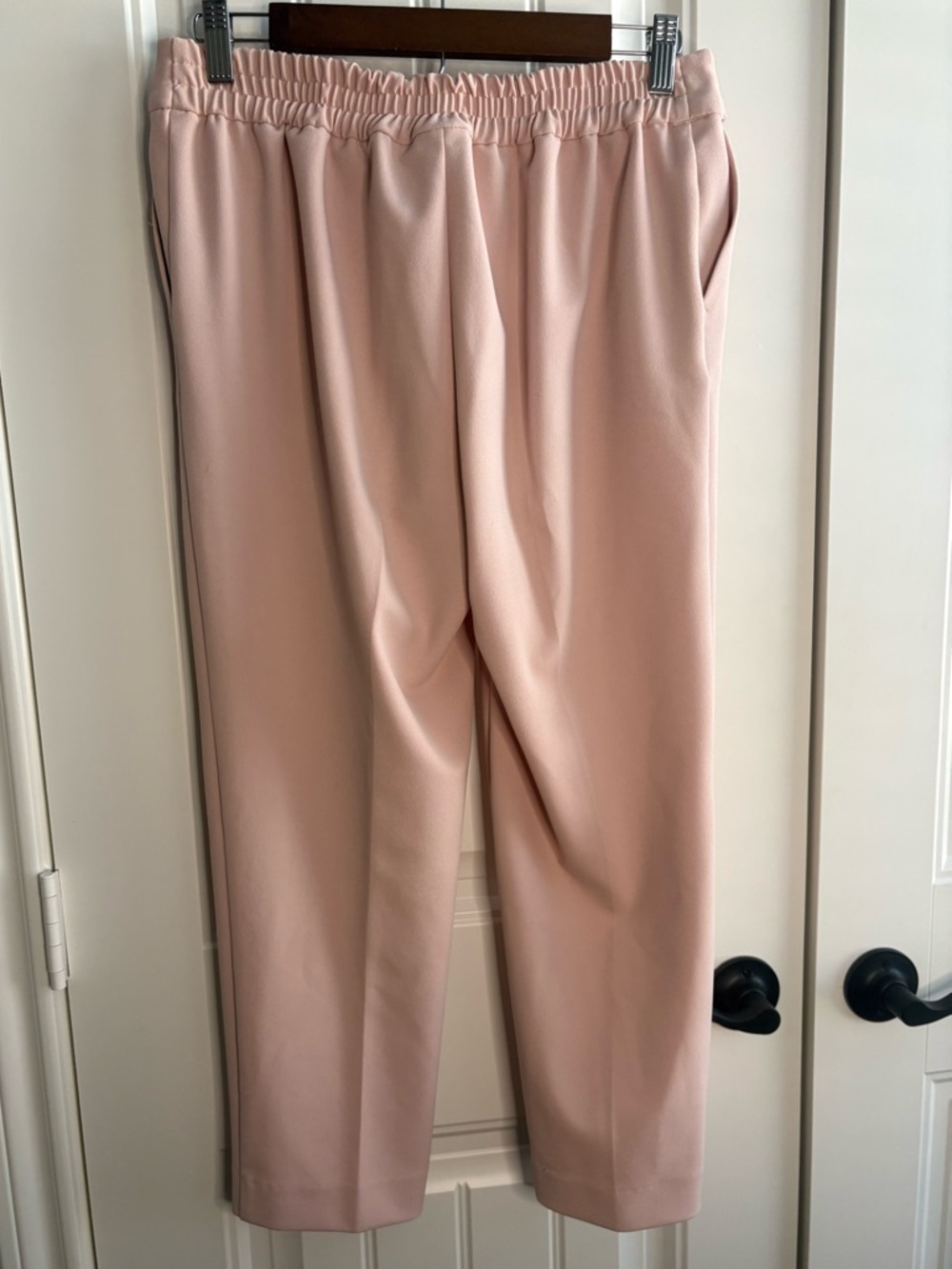 Worthington Dusty Rose Tie-Waist Cropped Pants - Picture 3 of 5